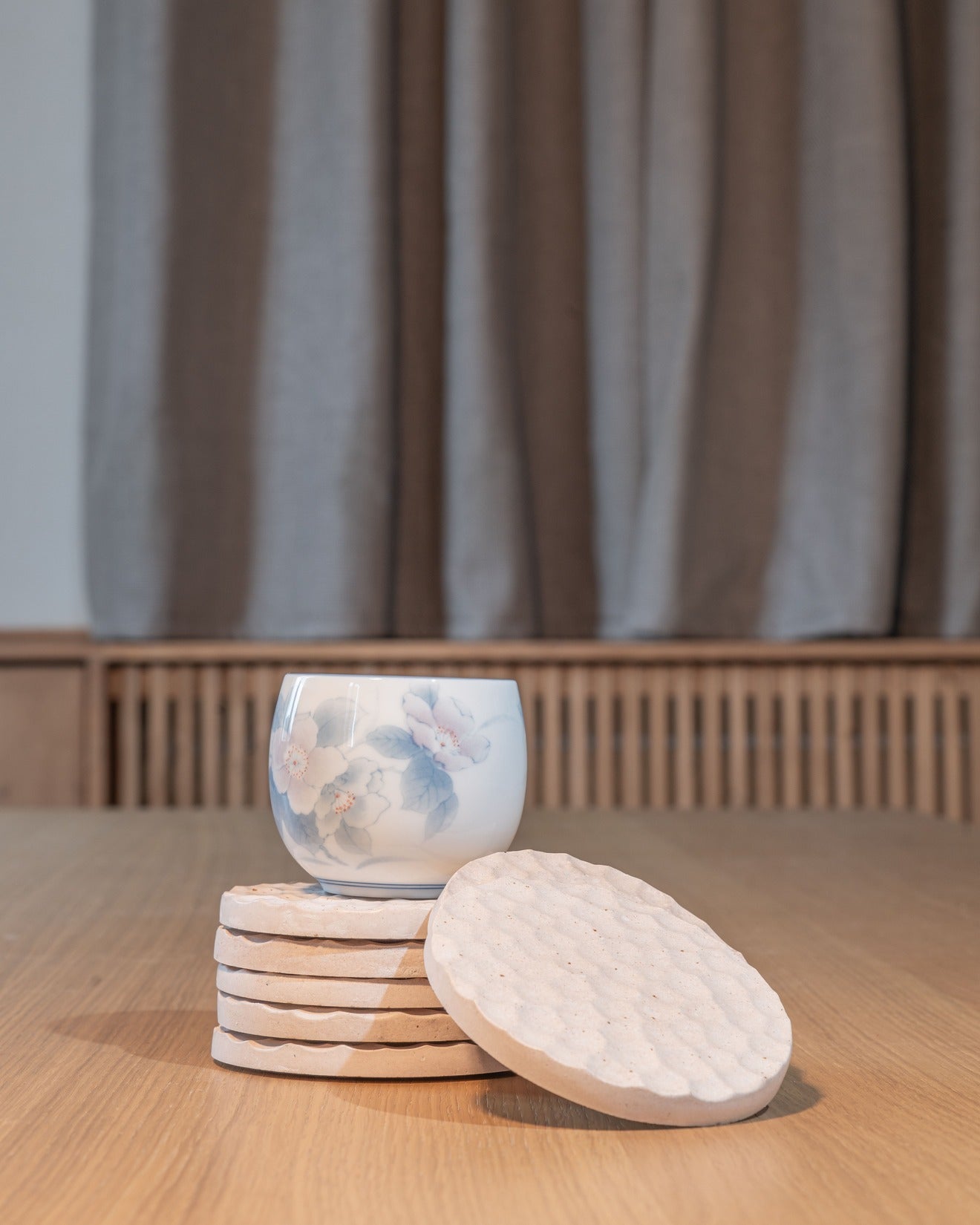 Sous-verre SUNA crème Ø10 cm
