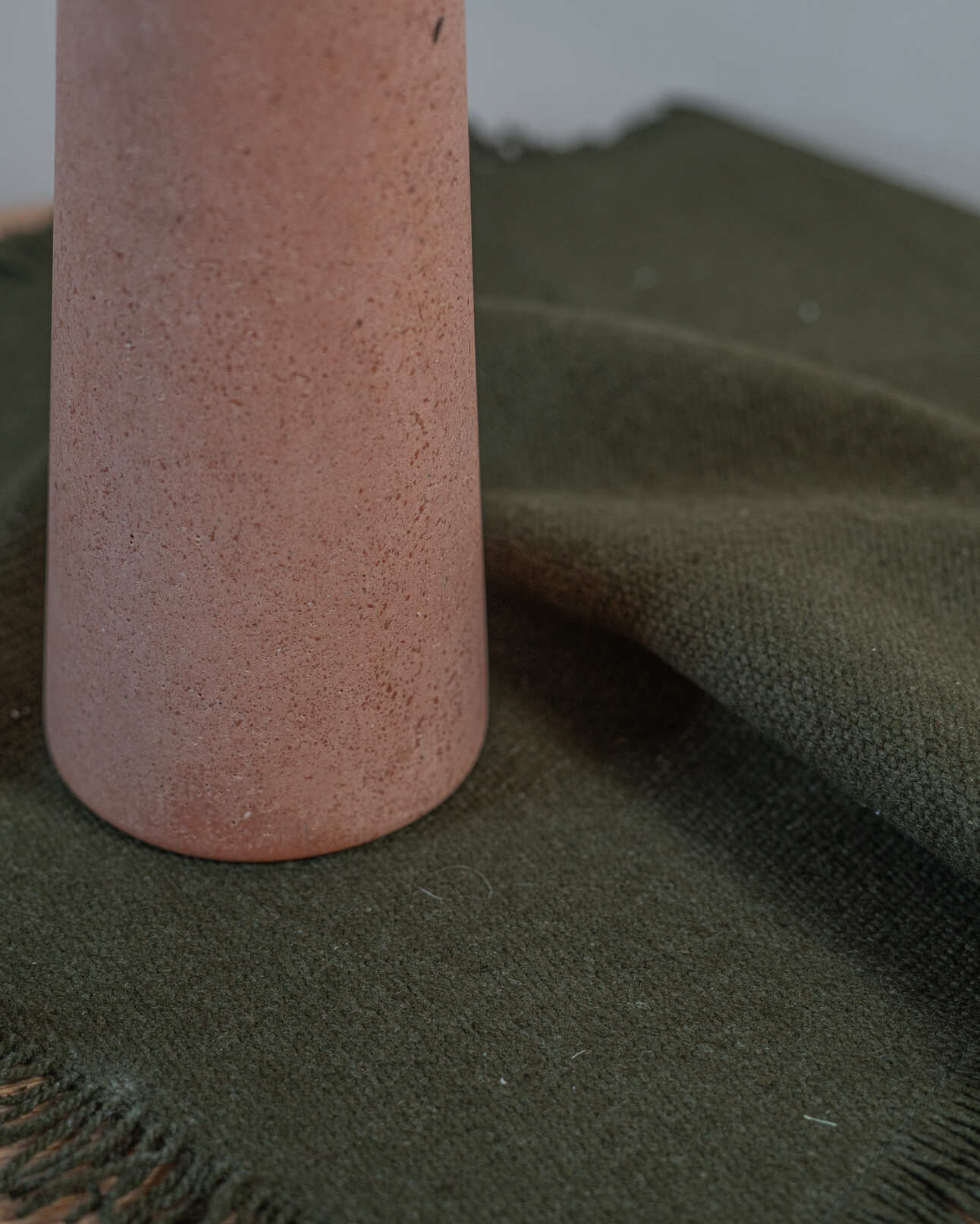 Bougeoir CHŪRI terracotta 21 cm