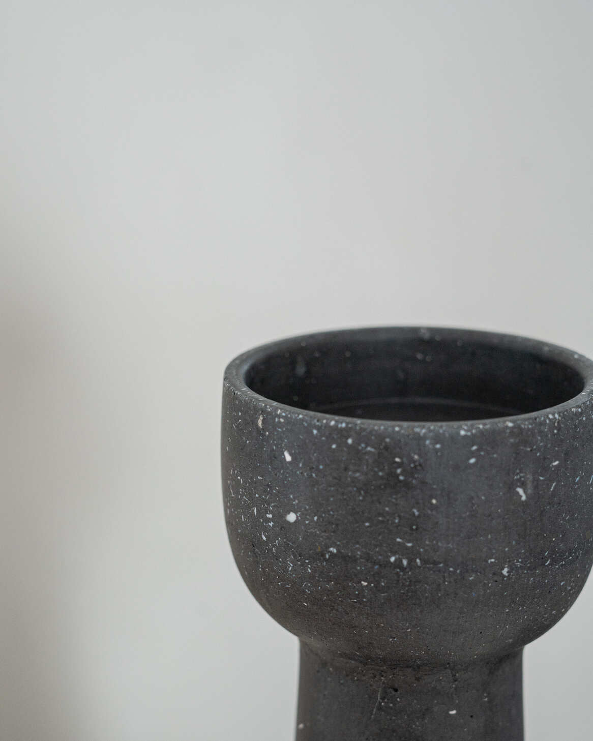 Bougeoir CHŪRI noir 30 cm